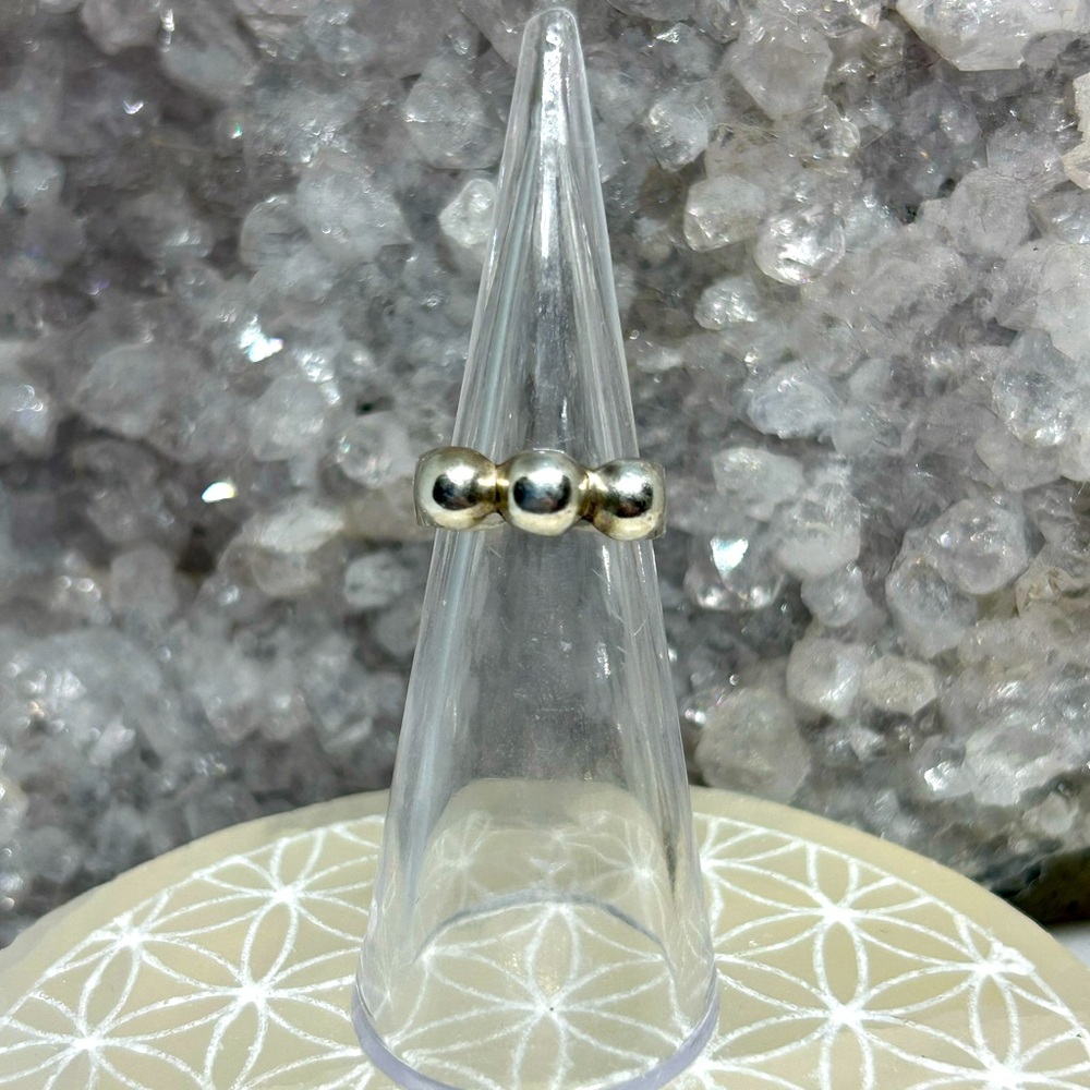 Vintage Ball Toe Ring 925